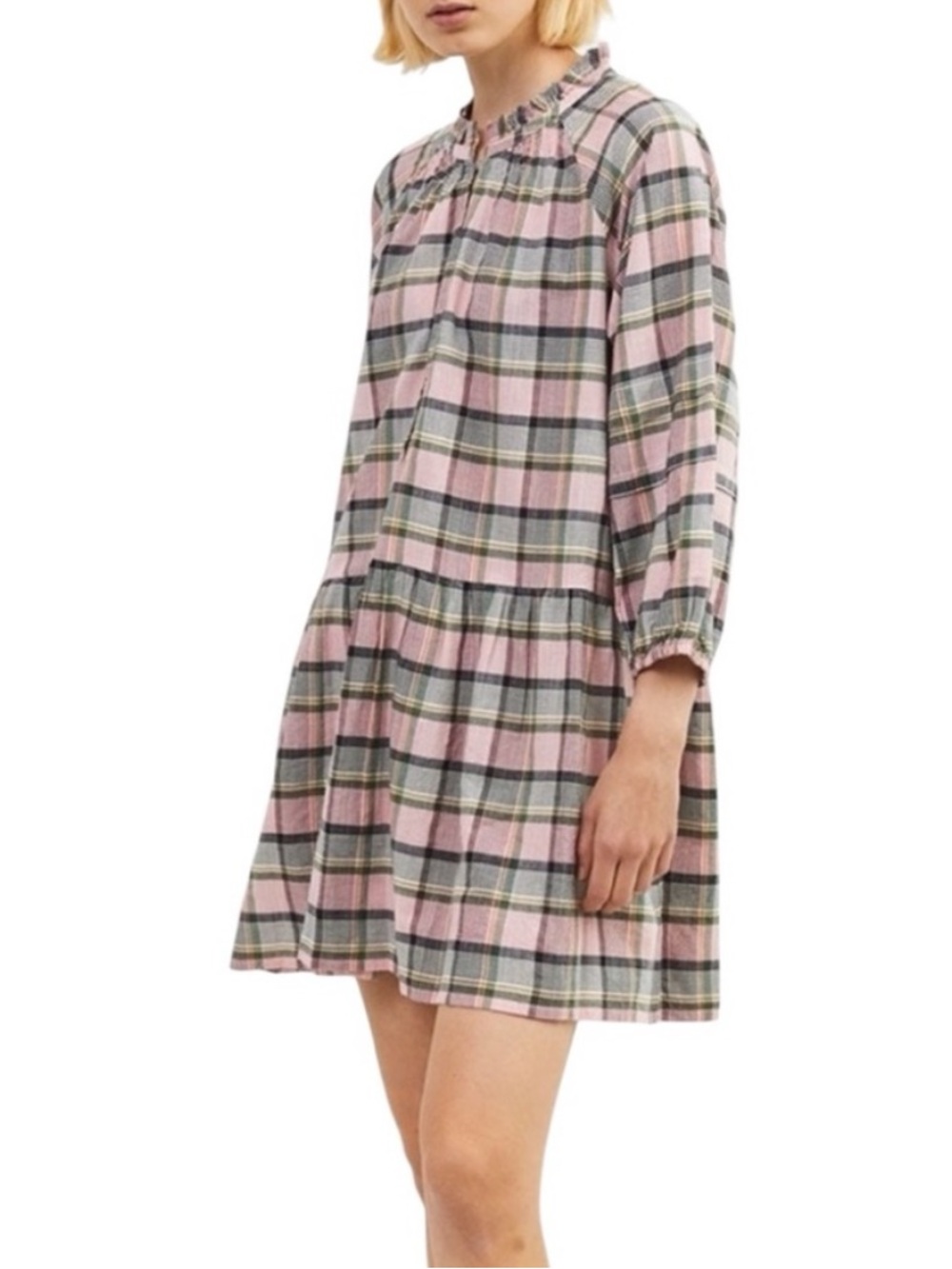 APIECE APART ‘Laguna’ Tiered Cotton Mini Dress